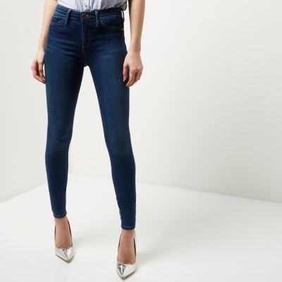Mid blue wash sateen Molly jeggings